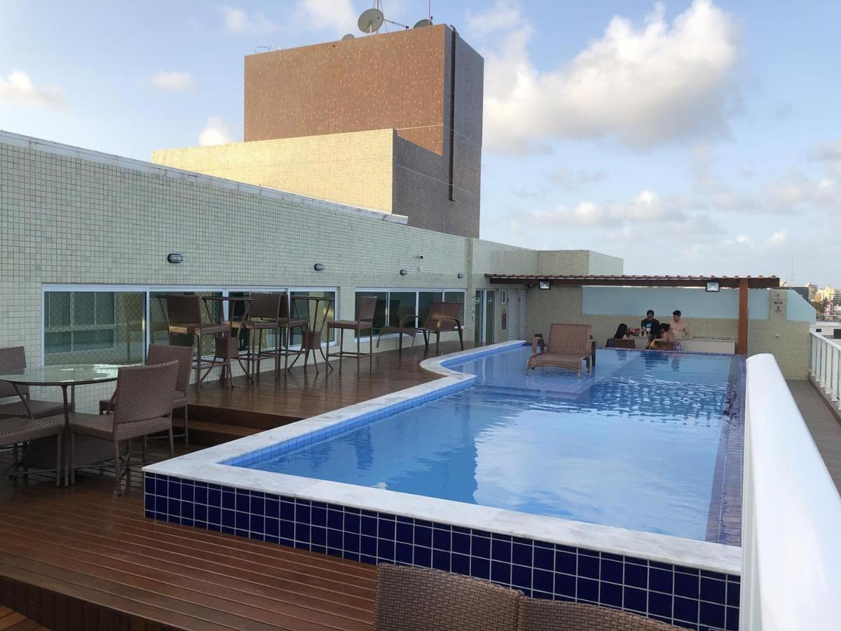 Confortavel Flat Com Piscina De Borda Infinita Na Cobertura Cabedelo Luaran gambar